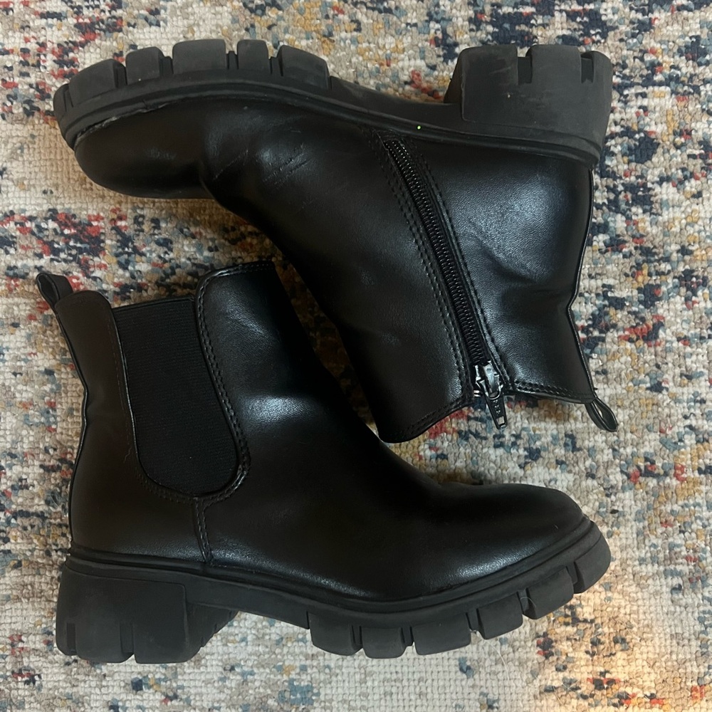 Girl MIA Black Ankle Boots - Picture 4 of 8